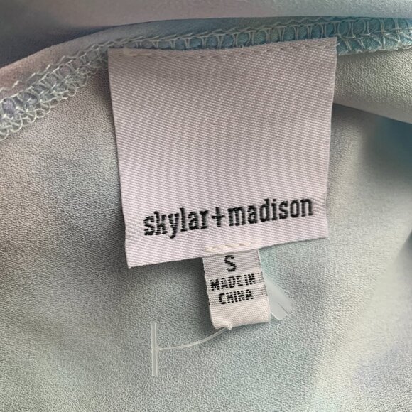 Skylar + Madison Pastel Watercolor One-Shoulder Mini Dress - Picture 6 of 7